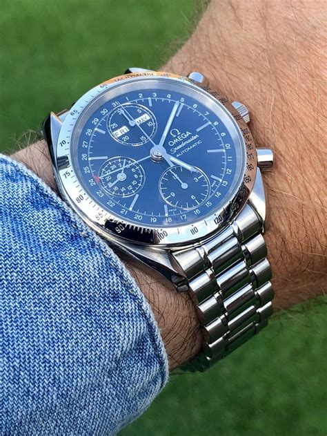 omega speedmaster professional blue dial|omega speedmaster blue face.